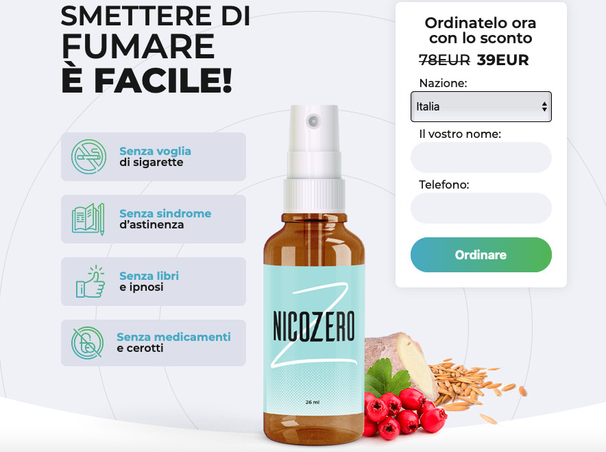 NicoZero Spray prezzo in farmacia