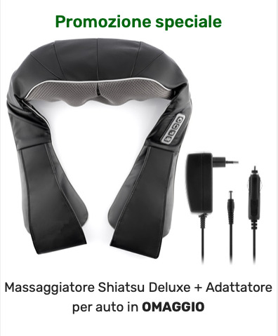Massaggiatore Shiatsu Deluxe prezzo amazons conto dove si compra