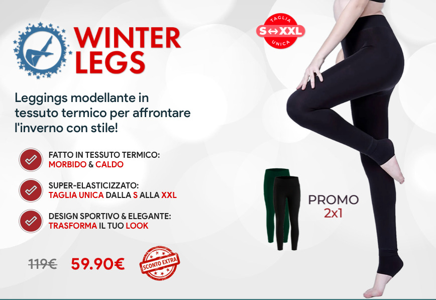 Winter Legs leggings dove si compra prezzo