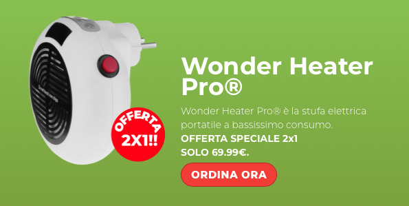 Wonder Heater stufa elettrica portatile prezzo dove si compra